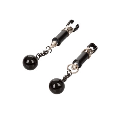 Weighted Twist Nipple Clamps Silver